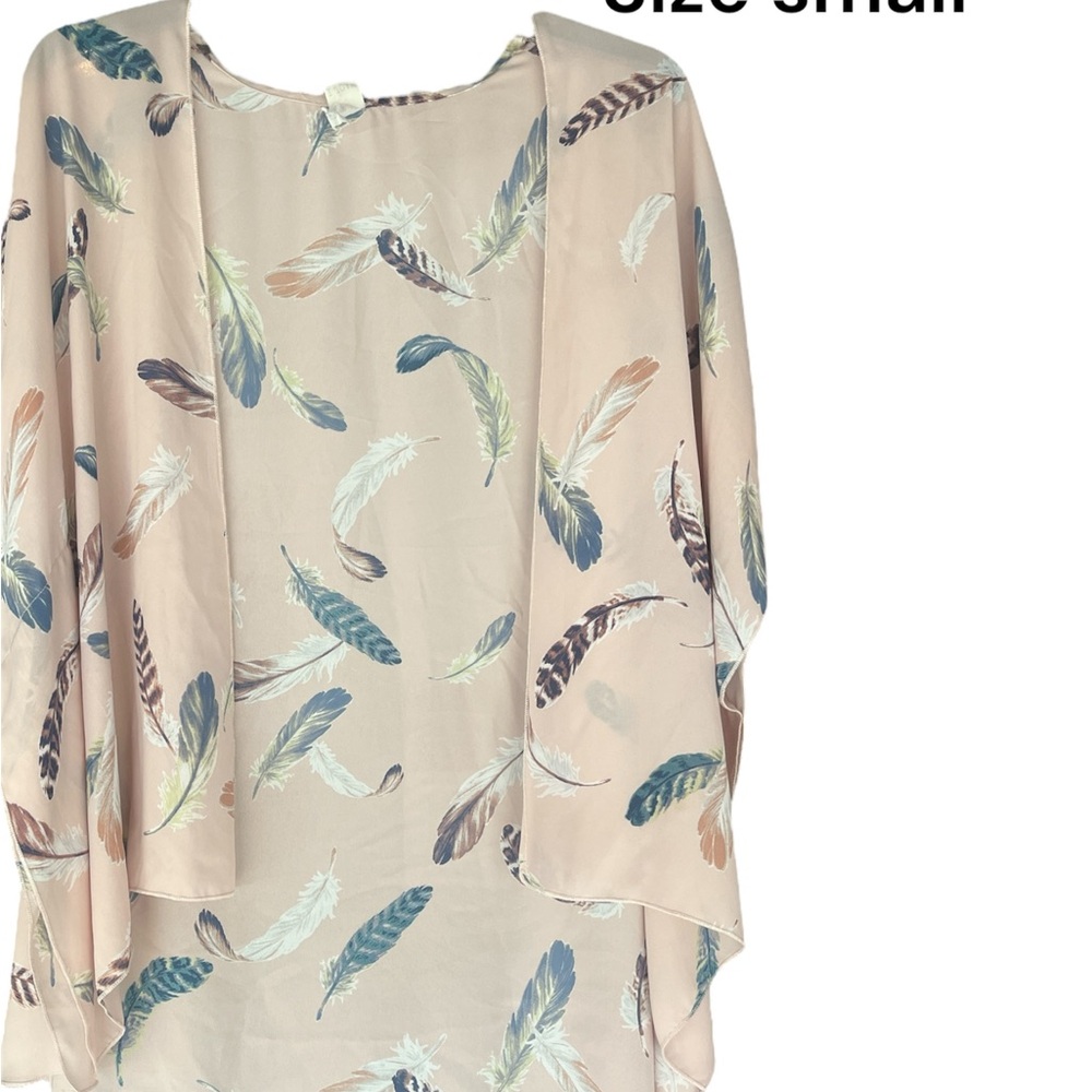 Light weight feather kimono